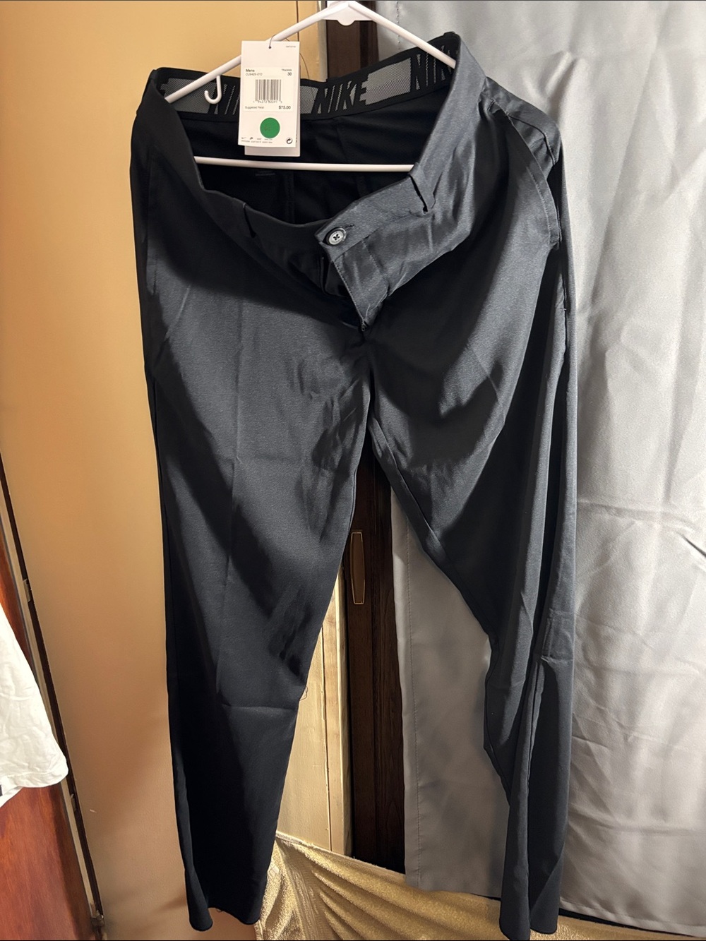 Nike Men's Black Chinos with Branded Waistband